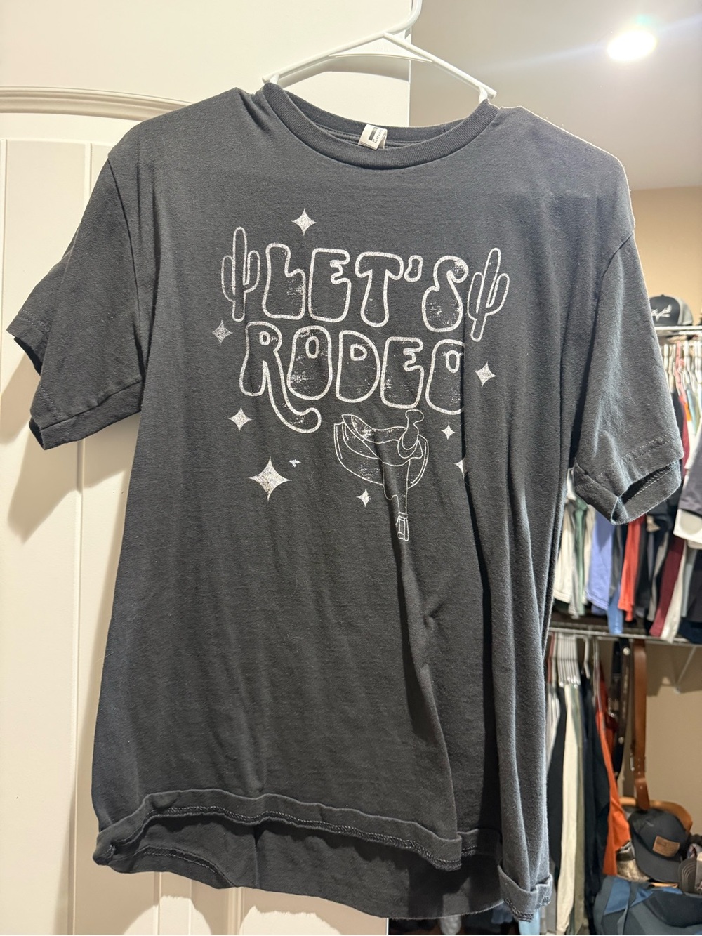 Let's Rodeo Graphic Tee - Black